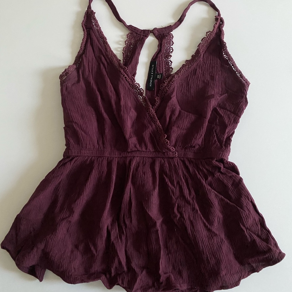 Kendall & Kylie XS purple tank